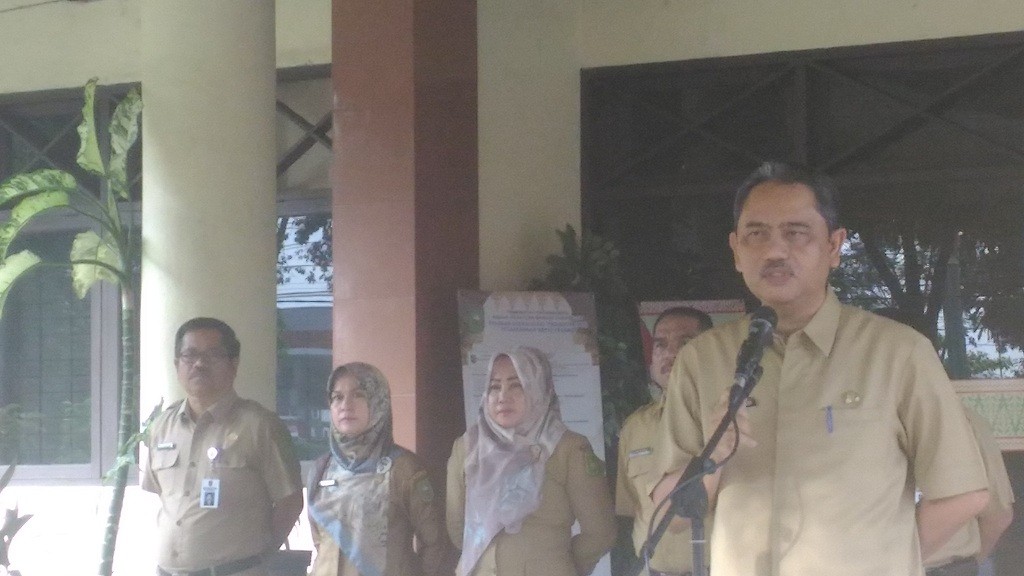 SEKDA PIMPIN APEL PAGI DI BAKESBANGPOL  RIAU